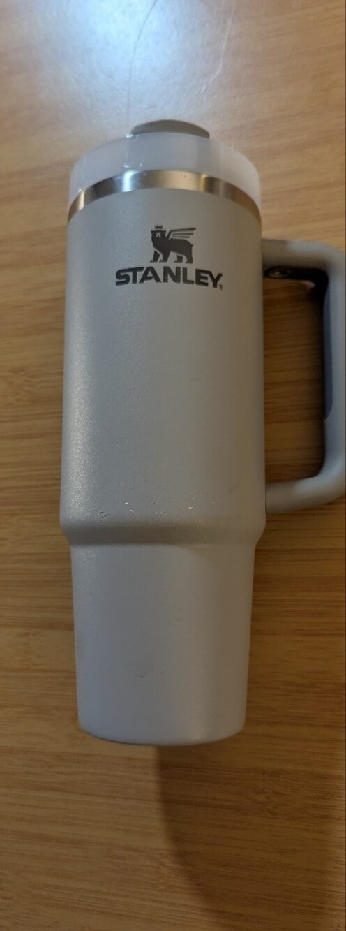 30oz Gray Stanley Cup With Handle